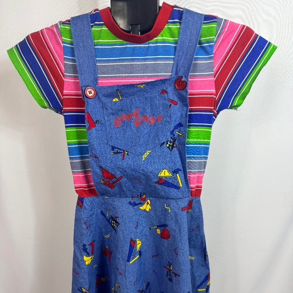Spirit Halloween Chucky Good Guys Costume Dress Girls Youth L Child’s Play - Picture 1 of 9